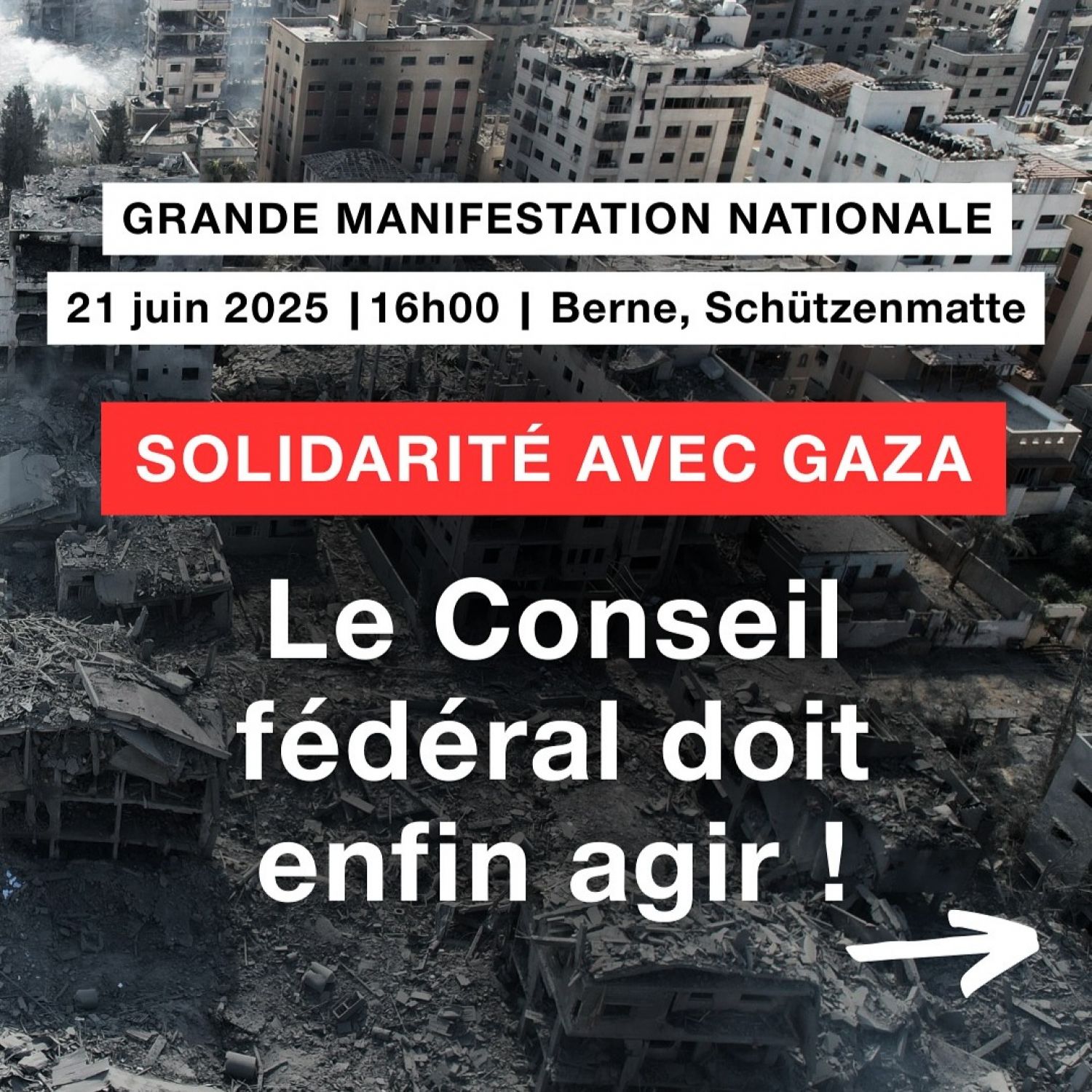 Grande manifestation nationale - solidarité avec Gaza