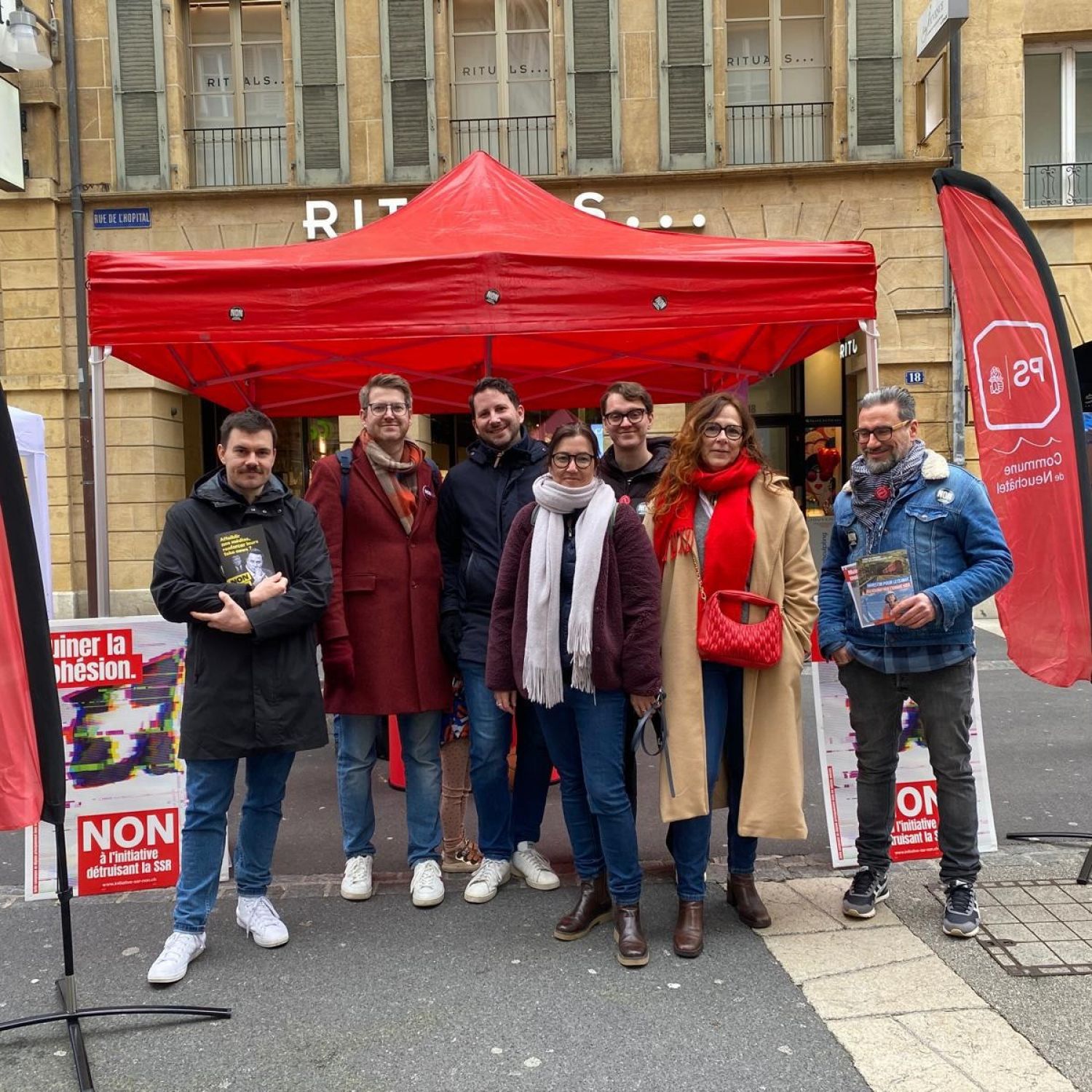 Stand PSCN pour les votations fédérales du 14 juin 2026